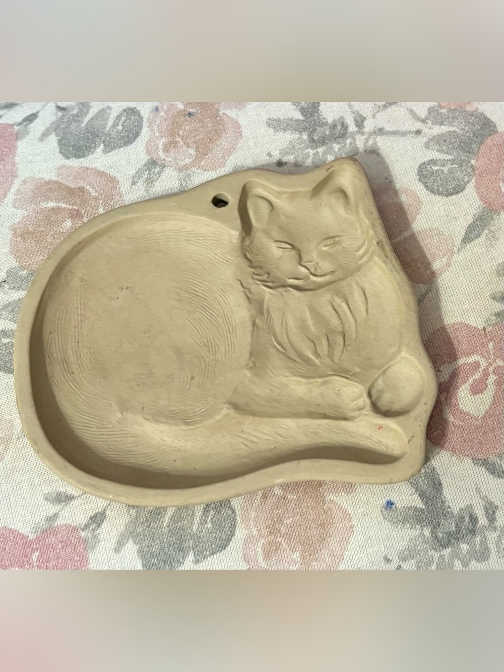 Vintage Brown Bag Cookie Art 1992 Cat, Kitty, Fur Ball, Pet, Fluffy, Meow